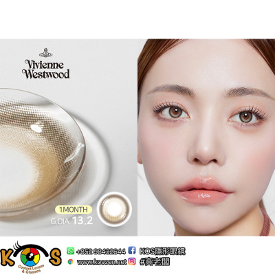 Vivienne Westwood 1Month Roun Beige 비비안웨스트우드 라운 베이지 Vivienne Westwood 1Month Roun Beige 비비안웨스트우드 라운 베이지